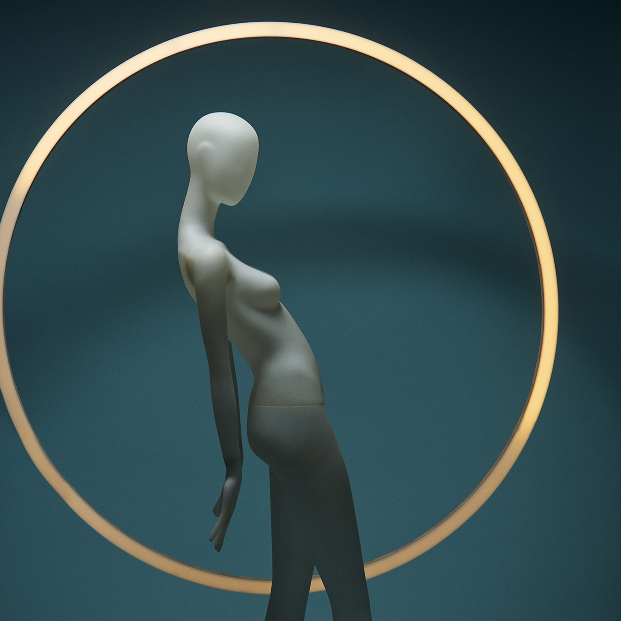 round mannequin's head